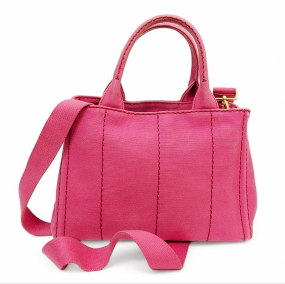 ✨️💎Authentic PRADA Canapa L Denim Tote Bag with strap - Picture 8 of 15